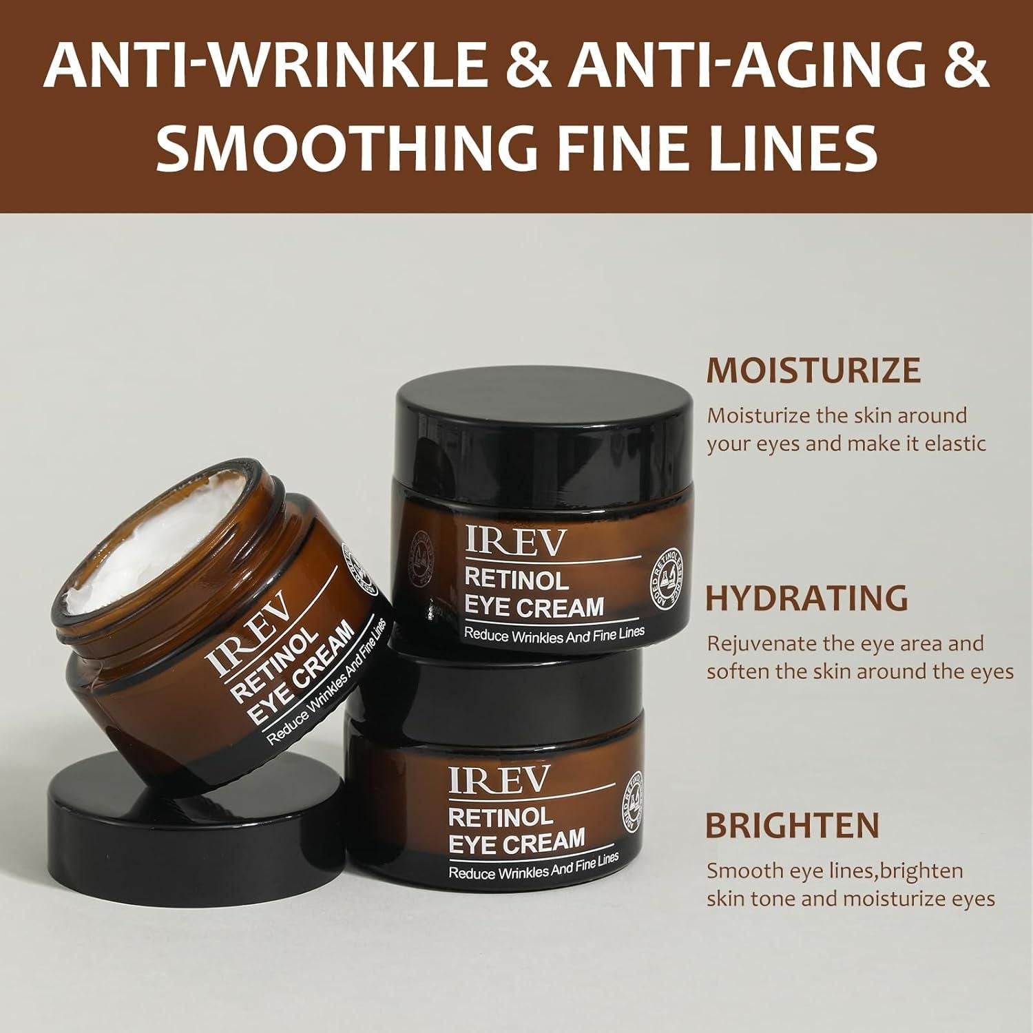 IREV- Retinol Eye Cream 100 ML EACH (PACK OF 2 )